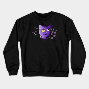 Cartoonish Cat Crewneck Sweatshirt